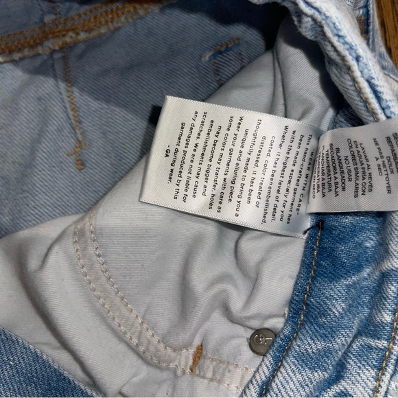 Good American Good 90’s Mid-Rise Baggy Light Blue Jeans GFXL859DTV NWT - Picture 7 of 12